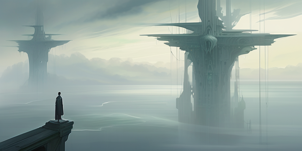 Ethereal — translucent spirit realm and memory-shores