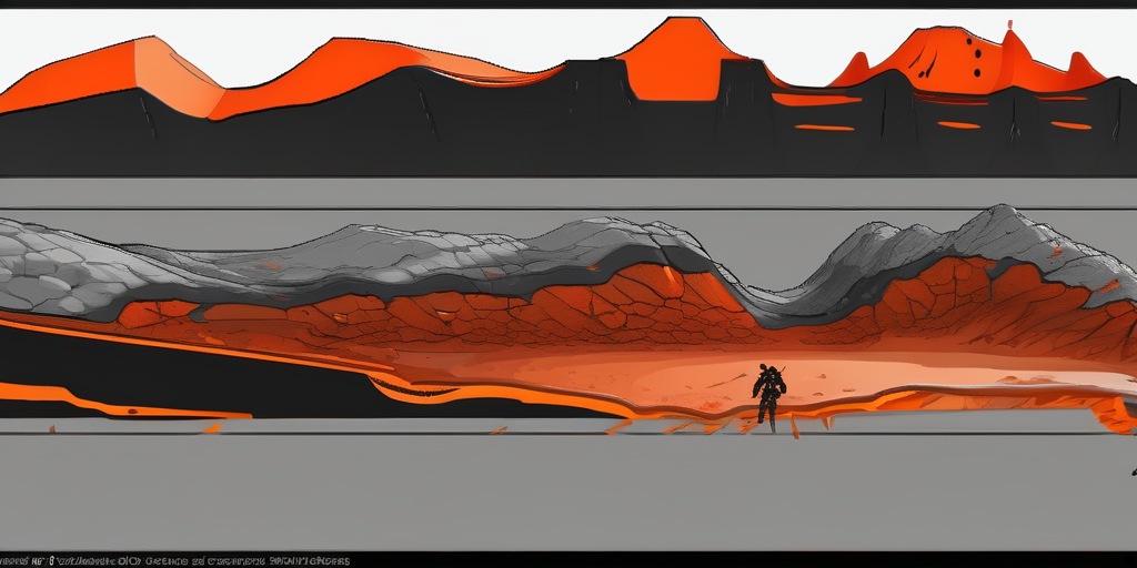 Infernyx — volcanic badlands and Chaos Ore formations